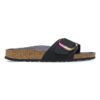 Madrid Big Buckle Nubukleder Schwarz