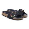 Madrid Big Buckle Nubukleder Schwarz
