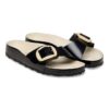Madrid Big Buckle Pearl Naturleder Lack