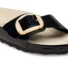 Madrid Big Buckle Pearl Naturleder Lack