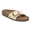 Madrid Big Buckle Raffia Textil