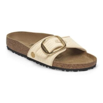 Madrid Big Buckle Raffia Textil