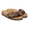Madrid Big Buckle Raffia Textil