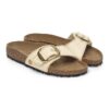 Madrid Big Buckle Raffia Textil