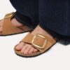 Madrid mit Big Buckle aus Nubukleder