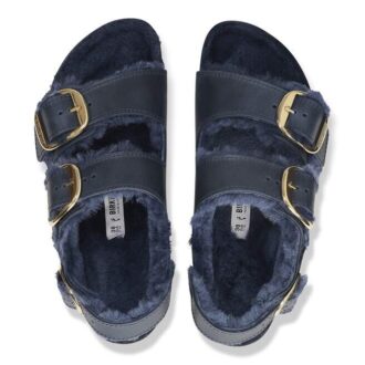 Milano Big Buckle Shearling Naturleder geölt