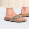 Oita Braided Wildleder