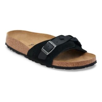 Oita Braided Wildleder Schwarz
