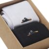 Set Baumwoll-Rippensocken Baumwolle Polyamid Elasthan