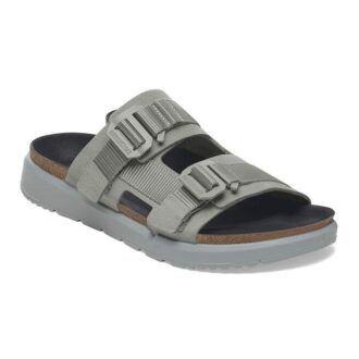 Shinjuku 2-Riemen-Sandale aus Naturleder und Textil