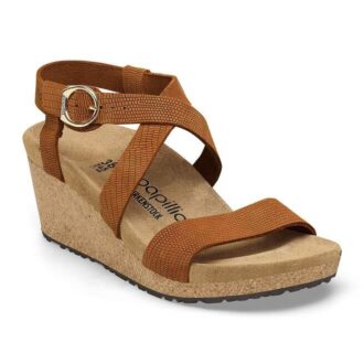 Sibyl geprägtes Leder in Burnt Orange