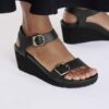 Soley Ring-Buckle Leder Schwarz Soley Ring-Buckle Leder Schwarz