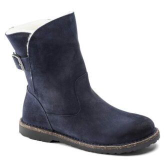 Uppsala Lammfell-Wildleder Navy